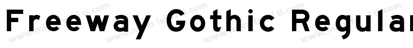 Freeway Gothic Regular字体转换